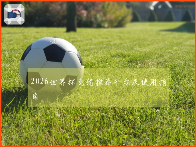 2026世界杯竞猜推荐平台及使用指南